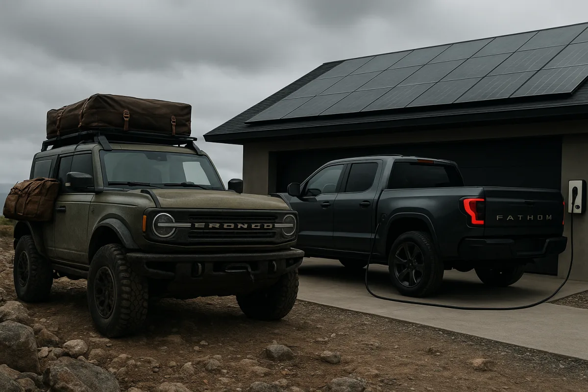 Ford 2027 Bronco Filson and Fathom EV