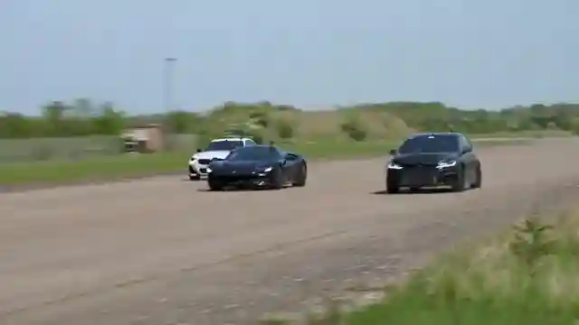 bmw-m240i-triumphs-in-drag-race-against-volkswagen-golf-r-and-ferrari-sf90