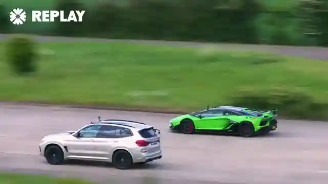 lamborghini-aventador-svj-vs-tuned-bmw-x3m-drag-race-showdown