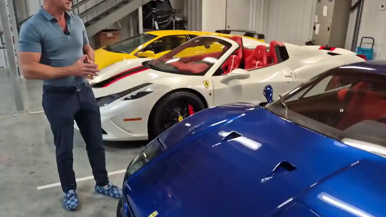 legendary-reunion-shmee150-drives-iconic-ferrari-f40-blue-in-texas